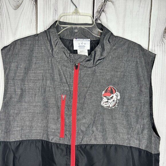 Champion UGA Georgia Bulldogs Full-Zip Golf Vest Men’s Size L Lightweight - Picture 2 of 9